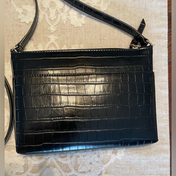 DKNY | Small Patent Leather Crossbody Bag | Black - Picture 4 of 6